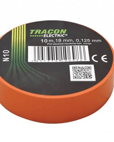 Tracon Electric Páska izolačná oranžová 10mx18mm 10 ks