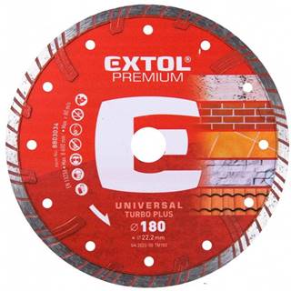 Extol Premium  Kotúč diamantový rezný TURBO PLUS - suché i mokré rezanie,  O 180x22, 2x2, 8mm značky Extol Premium