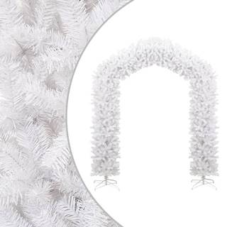 Vidaxl Vianočný oblúk biely 270 cm