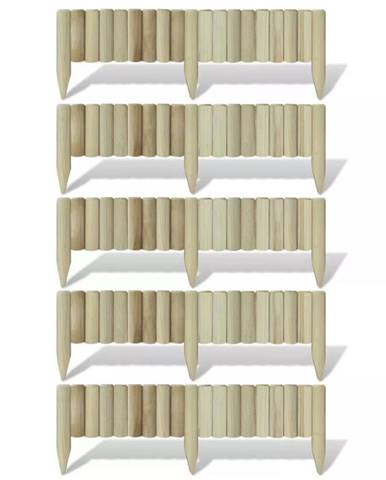 Vidaxl Záhradné palisády z polien,  panely 5 ks,  drevo 120 cm