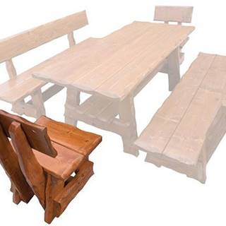 eoshop Záhradná stolička MO268 (MO265),  smrek masív (Farba dreva: surové drevo)