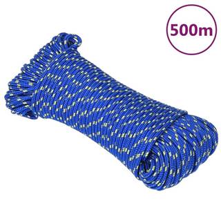 Vidaxl Lodné lano modré 4 mm 500 m polypropylén
