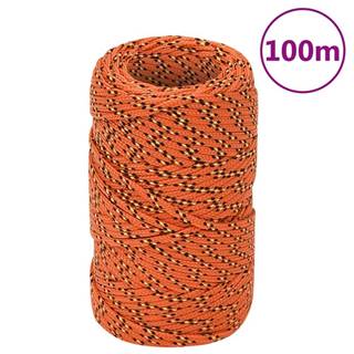 Vidaxl Lodné lano oranžové 2 mm 100 m polypropylén