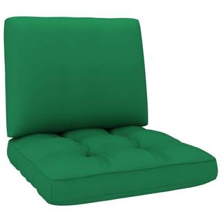 Vidaxl Podložky na paletovú sedačku 2 ks,  zelené