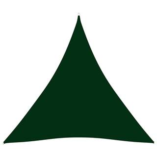 Vidaxl  Tieniaca plachta oxfordská látka trojuholníková 3x3x3 m tmavozelená značky Vidaxl