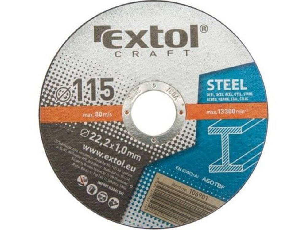 Extol Craft  125x1, 0x22, 2mm Kotúče rezné na kov značky Extol Craft