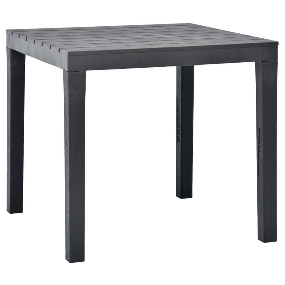 Petromila   Záhradný stôl,  antracitový 78x78x72 cm,  plast značky Petromila
