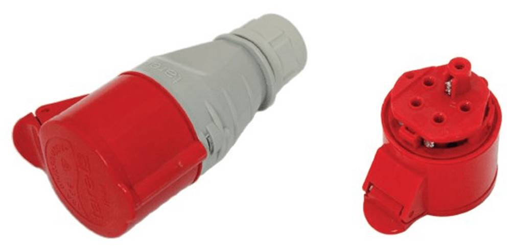 Knipex Prenosná izolačná zásuvka 32a 400v červená 3p+z ip44 značky Knipex