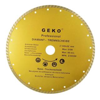 GEKO  Diamantový rezný kotúč,  TURBO,  300x32mm,   značky GEKO