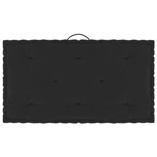 Vidaxl Podložka na paletový nábytok čierny 73x40x7 cm bavlna