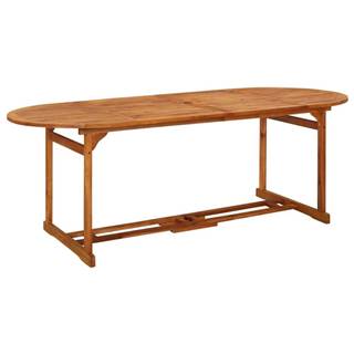 Vidaxl Záhradný jedálenský stôl 220x90x75 cm masívne akáciové drevo