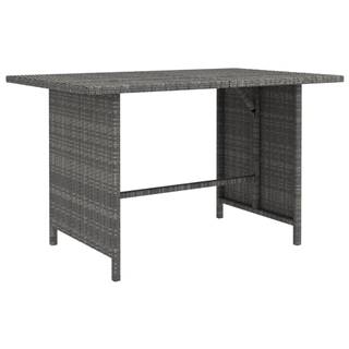 Vidaxl  Záhradný jedálenský stôl sivý 110x70x65 cm polyratan značky Vidaxl