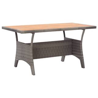 Vidaxl Záhradný stôl sivý 120x70x66 cm akáciový masív
