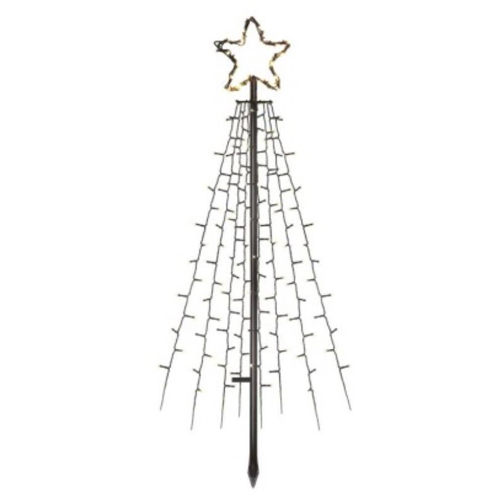 EMOS  LED vianočný strom kovový,  180 cm,  vonkajší aj vnútorný,  teplá biela,  časovač značky EMOS