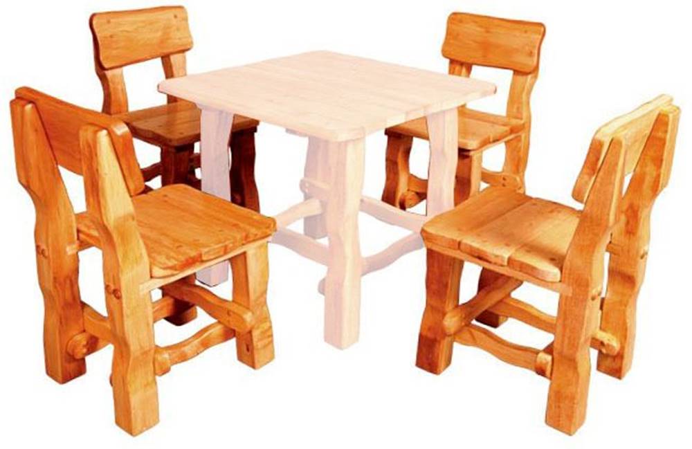 eoshop  Záhradná stolička MO213 (MO100),  jelša masív (Farba dreva: Rustikal) značky eoshop