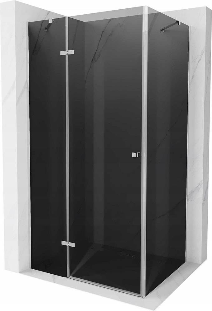 Mexen  ROMA sprchovací kút 120x100cm,  6mm sklo,  chrómový profil-šedé sklo,  854-120-100-01-40 značky Mexen