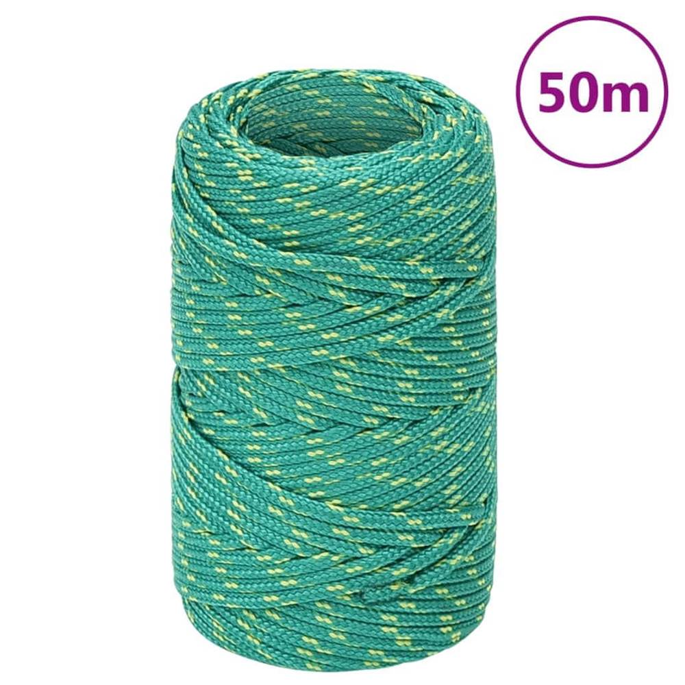 Vidaxl  Lodné lano zelené 2 mm 50 m polypropylén značky Vidaxl