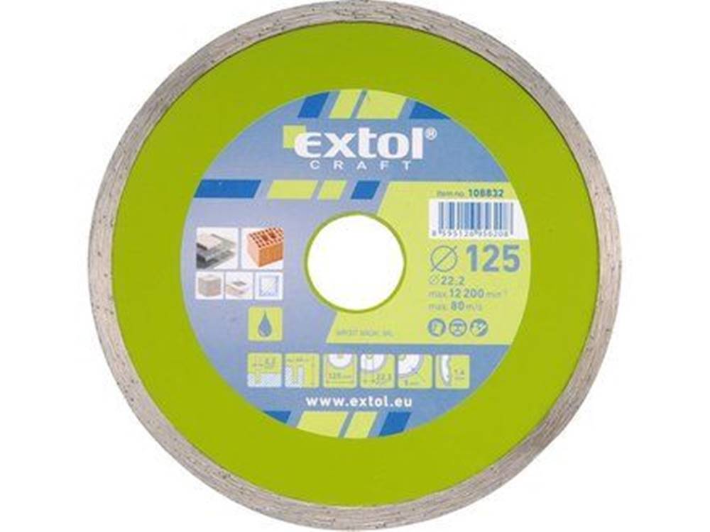 Extol Craft  Kotúč diamantový rezný (108832) plný,  125mm značky Extol Craft