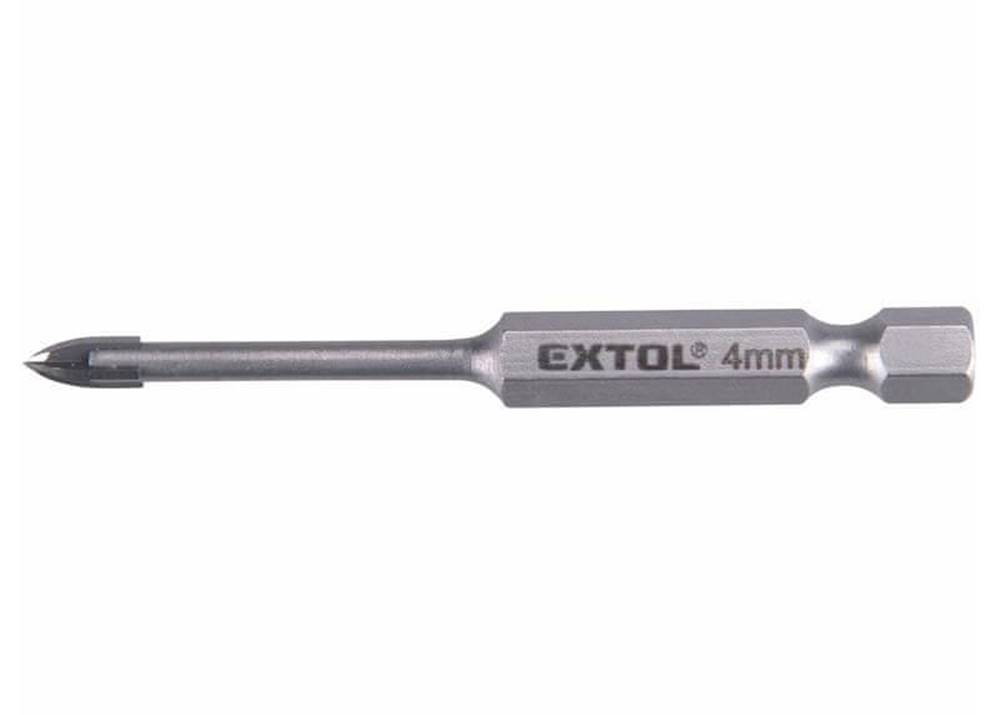 Extol Premium  8801884 Vrták do skla a keramiky 4mm,  šesťhranná 1/4 značky Extol Premium