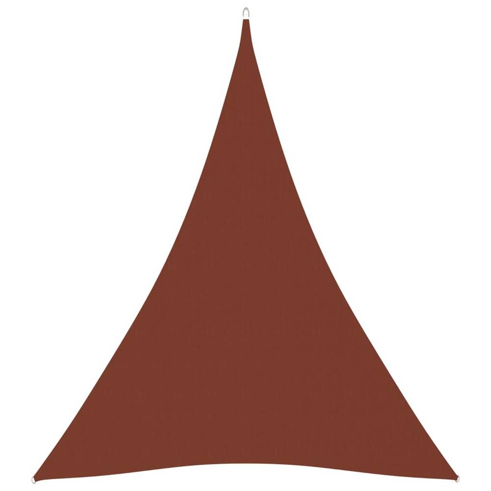 Petromila   Tieniaca plachta oxfordská látka trojuholníková 5x6x6 m tehlová značky Petromila
