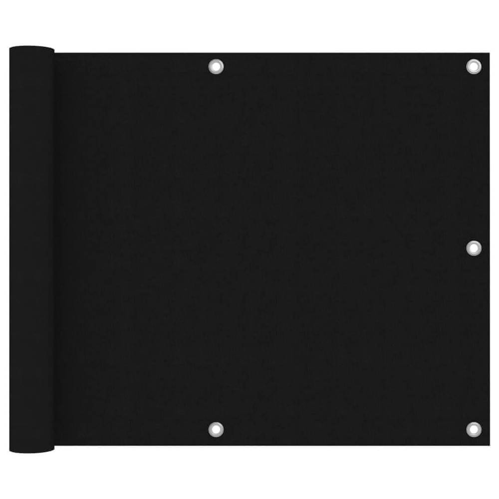 Vidaxl  Balkónová markíza,  čierna 75x300 cm,  oxfordská látka značky Vidaxl