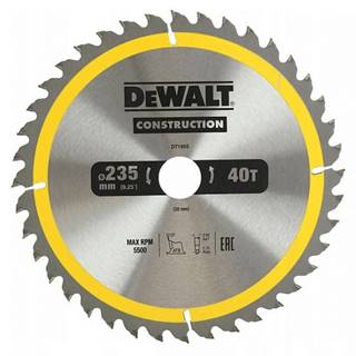 DeWalt  Kotúčová píla na drevo 235/30 mm,  40 zubov značky DeWalt