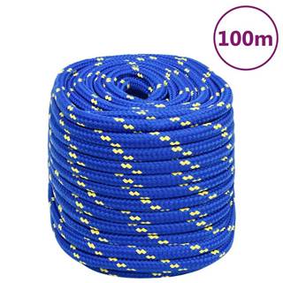 Vidaxl Lodné lano modré 16 mm 100 m polypropylén