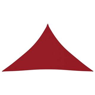 Vidaxl Tieniaca plachta oxfordská látka trojuholníková 3x3x4, 24 m červená