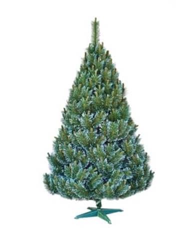 eoshop stromček BOROVICA umelý vianočné s bielymi konci + stojan 160cm