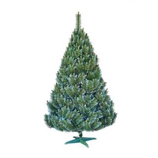 eoshop stromček BOROVICA umelý vianočné s bielymi konci + stojan 160cm