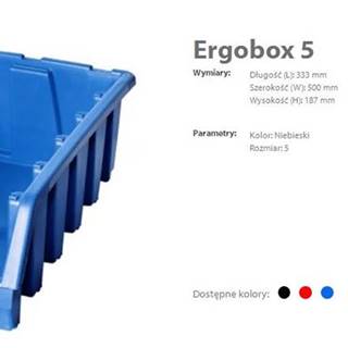 Prosperplast Patrol Ergobox 5 Modrý,  330 X 500 X 180 Mm značky Prosperplast