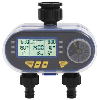 Vidaxl Automatický vodný digitálny časovač s duálnym výstupom