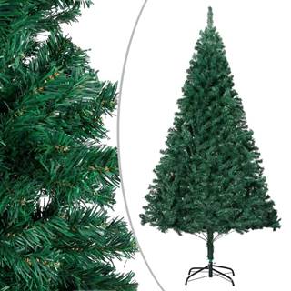 Vidaxl Umelý vianočný stromček s hustým ihličím,  zelený 210 cm,  PVC
