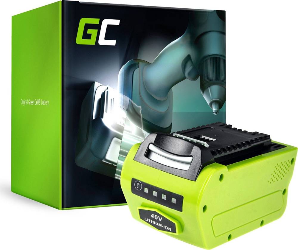 Green Cell  Batéria do Aku náradia kosačky GreenWorks 2601102 G-MAX 40V 4Ah Samsung značky Green Cell