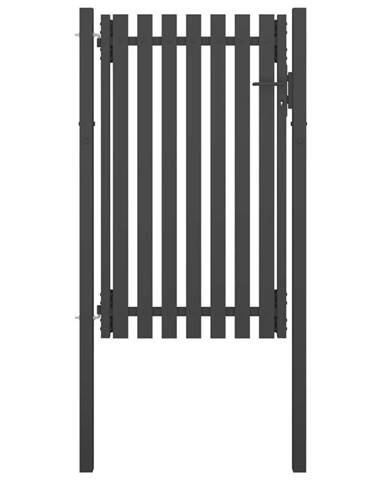Vidaxl Záhradná plotová brána,  oceľ 1x2 cm,  antracitová