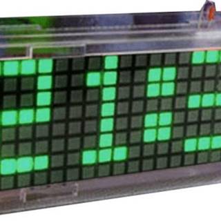 HADEX Digitálne hodiny LED matrix s teplomerom - zelené,  STAVEBNICE