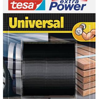 Tesa  Extra Power univerzálna opravná páska,  silná lepivosť,  pre domácnosť a hobby,  5m x 50mm - čierna značky Tesa