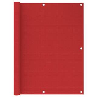 Vidaxl Balkónová markíza červená 120x500 cm HDPE