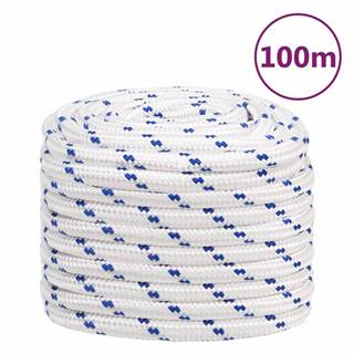 Vidaxl Lodné lano biele 20 mm 100 m polypropylén