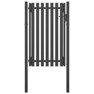 Vidaxl Záhradná plotová brána,  oceľ 1x2 cm,  antracitová