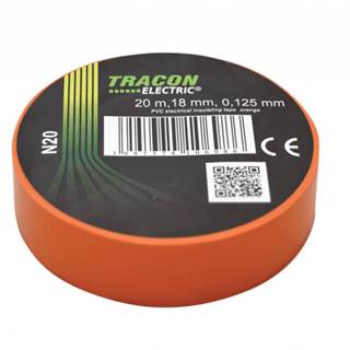 Tracon Electric  Páska izolačná oranžová 20m×18mm 10 ks značky Tracon Electric