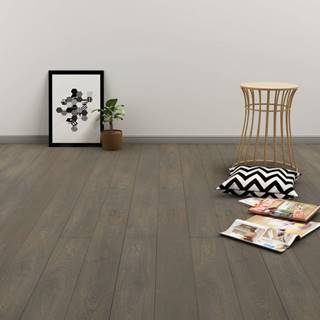Vidaxl Samolepiace podlahové dosky 4, 46 m2,  3 mm,  PVC,  sivé a hnedé