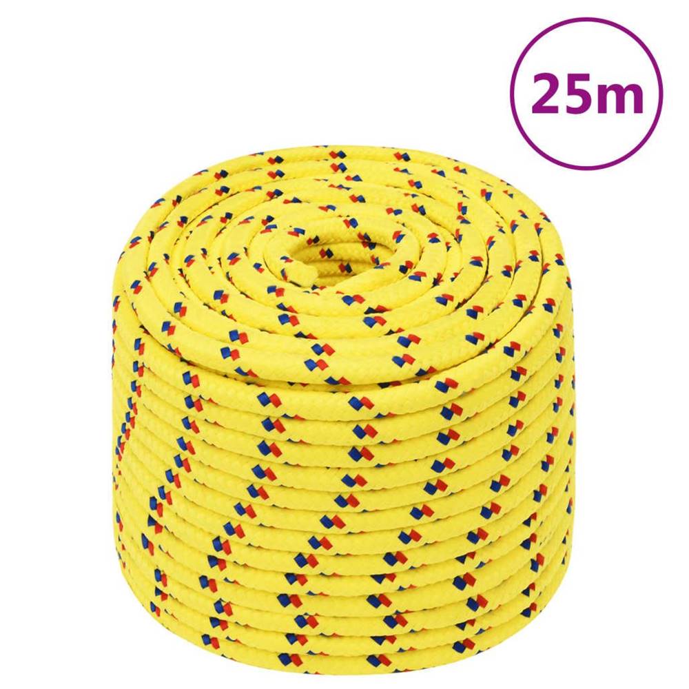 Vidaxl  Lodné lano žlté 12 mm 25 m polypropylén značky Vidaxl