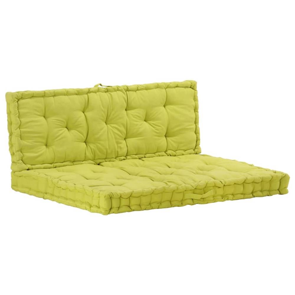 Vidaxl  Podložky na paletový nábytok 2 ks,  bavlna,  zelené značky Vidaxl