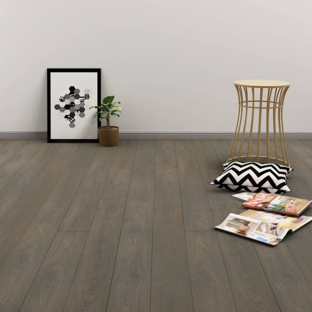 Vidaxl  Samolepiace podlahové dosky 4, 46 m2,  3 mm,  PVC,  sivé a hnedé značky Vidaxl