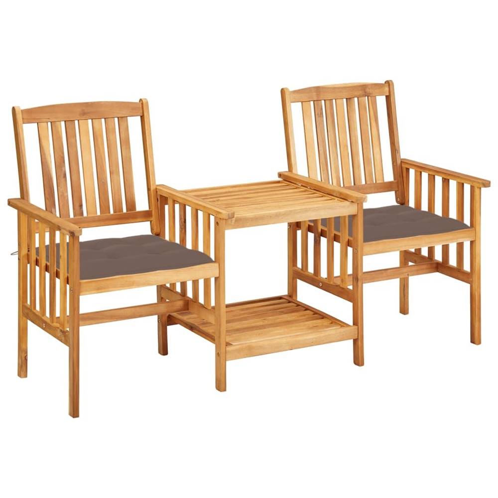 Vidaxl  Záhradné stoličky s jedálenským stolíkom a vankúšmi akáciový masív značky Vidaxl