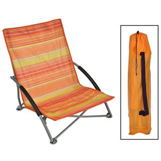 Vidaxl  HI Skladacie plážové kreslo oranžové 65x55x25/65cm značky Vidaxl