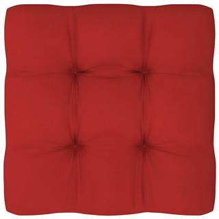 Vidaxl Podložka na paletovú sedačku,  červená 80x80x10 cm