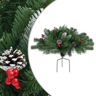 Vidaxl Umelá vianočná ozdoba stromček a vetvičky zelená 40 cm PVC