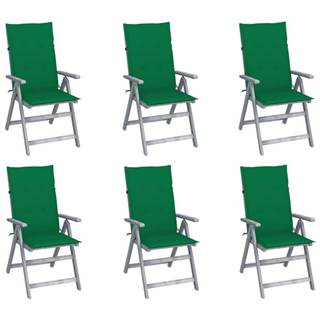 Vidaxl  Záhradné sklápacie stoličky 6 ks s podložkami akáciový masív značky Vidaxl